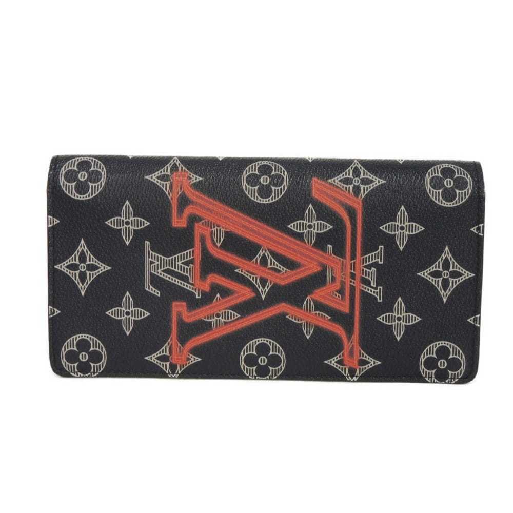 Louis Vuitton LOUIS VUITTON Long Wallet Portefeuille Brazza LV Logo Flower Wh...